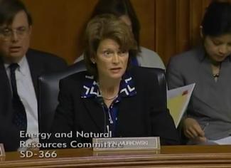Sen. Murkowski speaks at the May 20, 2014 ENR Hearing to consider FERC nominees Bay and LaFleur.