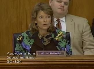 Sen. Murkowski speaks at the March 26, 2014 Appropriations Subcommittee hearing.