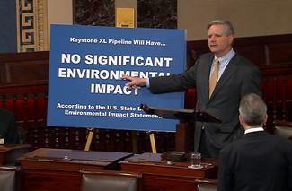 Sen. Hoeven speaks about the Keystone XL Pipeline on the Senate floor.